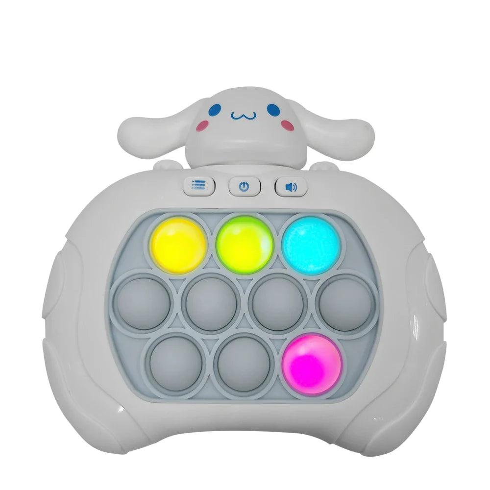 2024 New Quick Push Game Pop Up Fidget Bubble Electronic Pop it Pro Game Light AntiStress Toys For Adult Kids Gift 2024