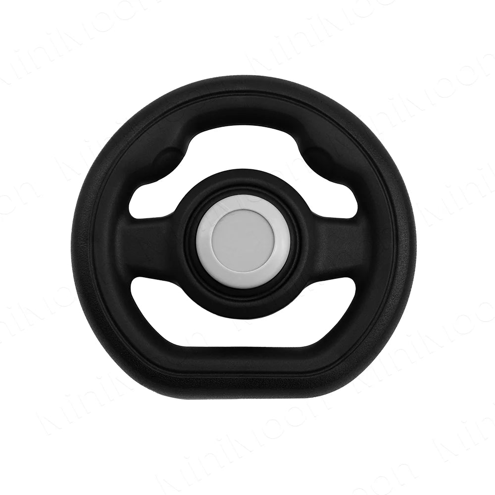 Stroller Steering Wheel with Honk Sound & 360° Rotation, Baby Travel Toy to Calm Fussy Riders