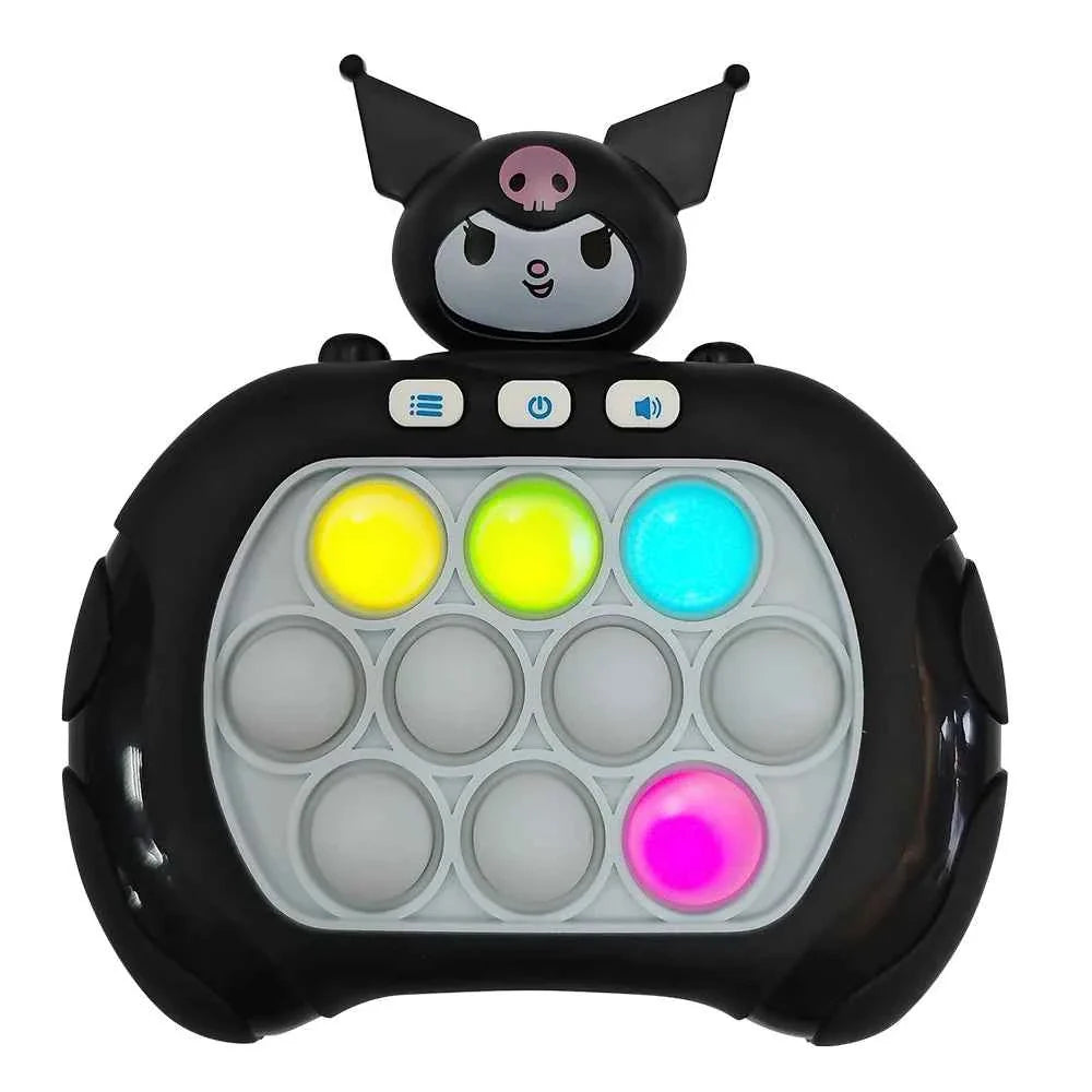 2024 New Quick Push Game Pop Up Fidget Bubble Electronic Pop it Pro Game Light AntiStress Toys For Adult Kids Gift 2024