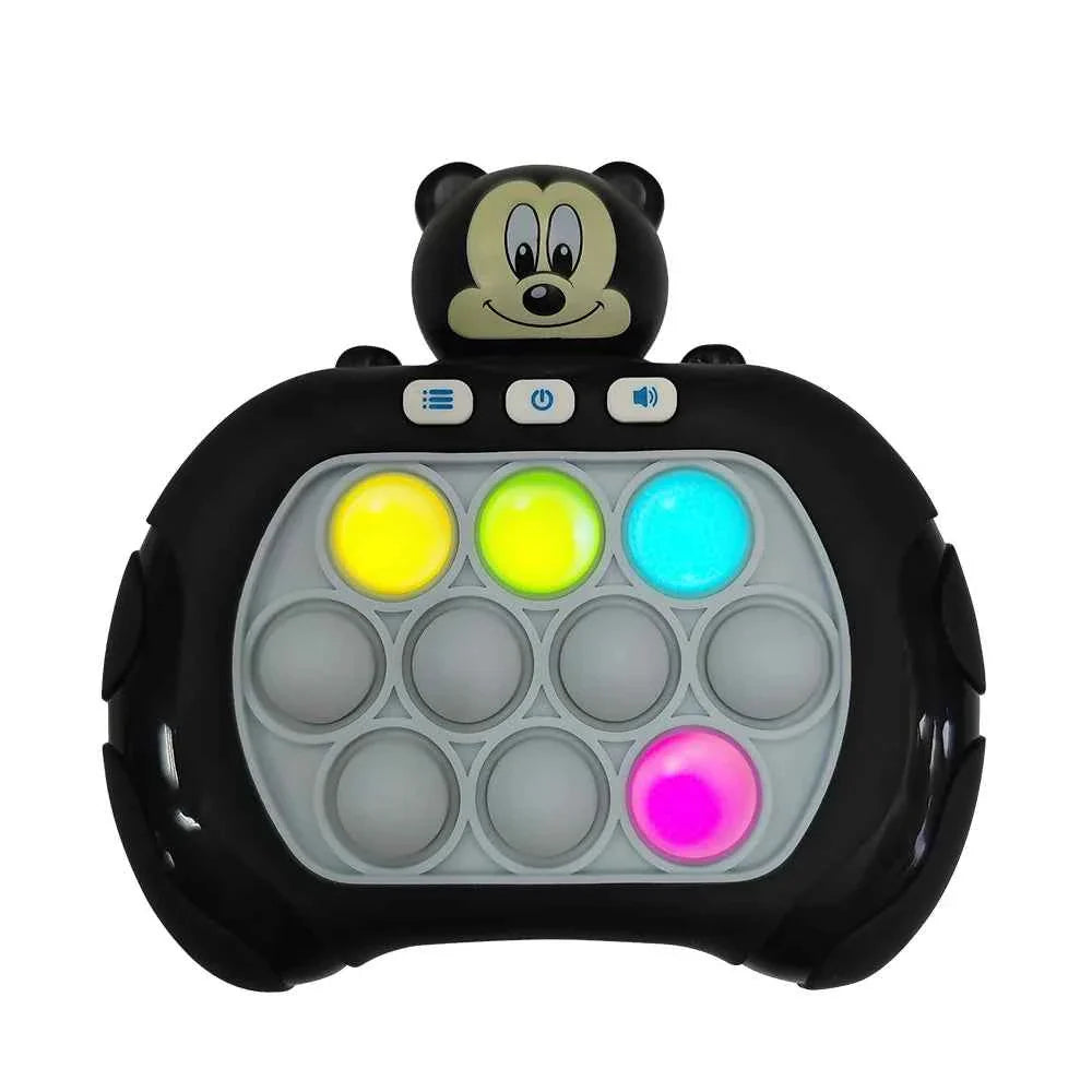 2024 New Quick Push Game Pop Up Fidget Bubble Electronic Pop it Pro Game Light AntiStress Toys For Adult Kids Gift 2024