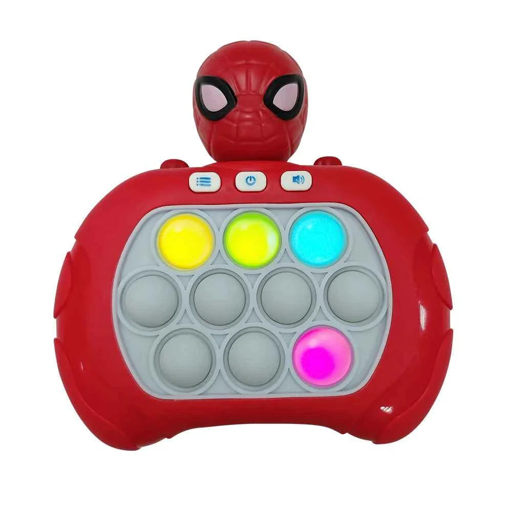 2024 New Quick Push Game Pop Up Fidget Bubble Electronic Pop it Pro Game Light AntiStress Toys For Adult Kids Gift 2024