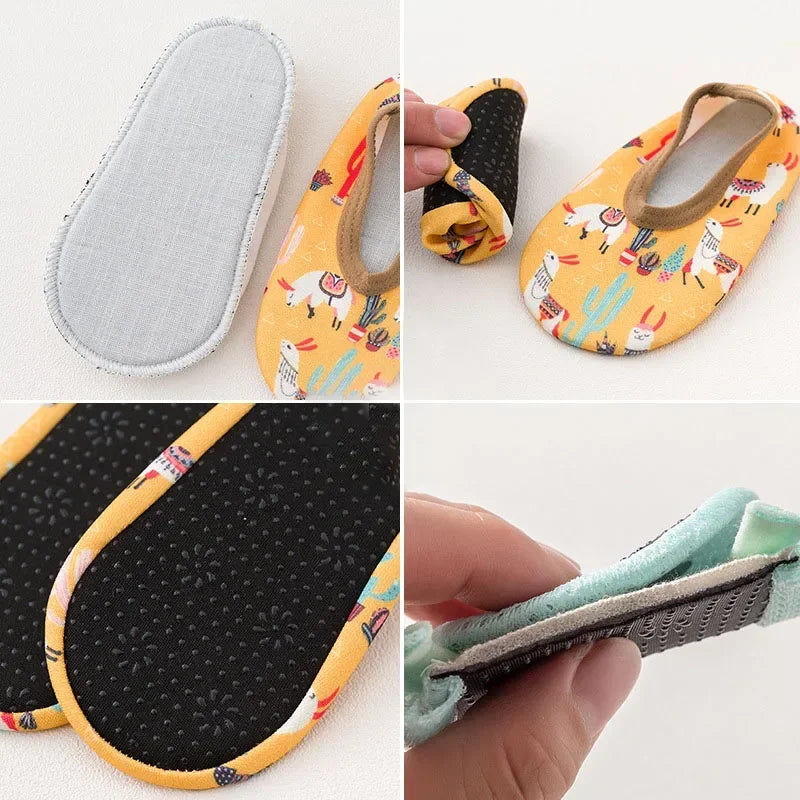 Children Swimming Surf Sports Sneakers Four Season Anti-slip Aqua Swim Floor Socks Baby Kids Cartoon Pool Beach Water Shoes