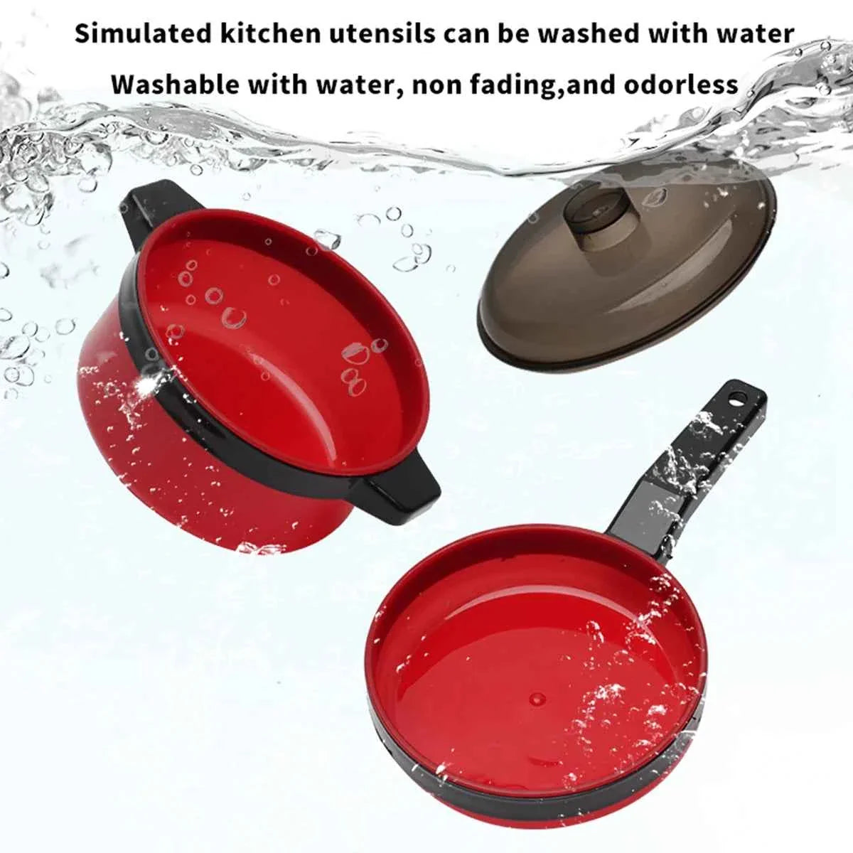 Children's simulated high fidelity cooking toys, home and school use chefs to pretend toy sets suitable for role-playing kitchen