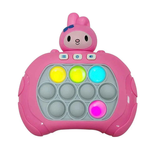 2024 New Quick Push Game Pop Up Fidget Bubble Electronic Pop it Pro Game Light AntiStress Toys For Adult Kids Gift 2024