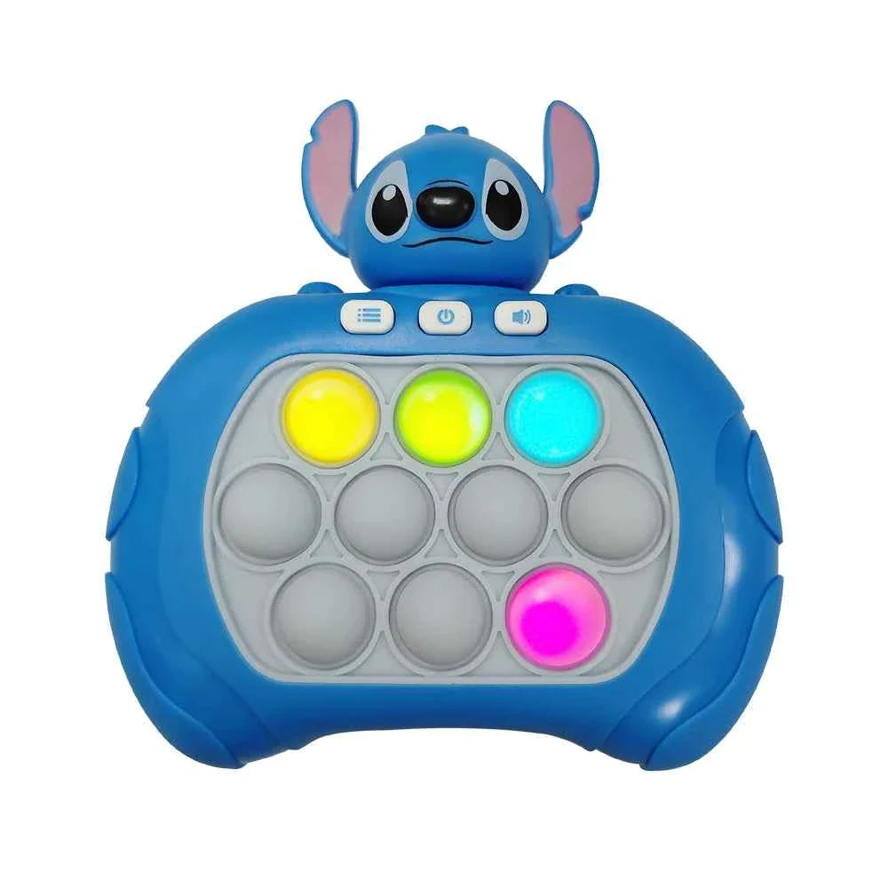 2024 New Quick Push Game Pop Up Fidget Bubble Electronic Pop it Pro Game Light AntiStress Toys For Adult Kids Gift 2024