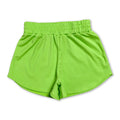 Green kids girls summer yoga active shorts