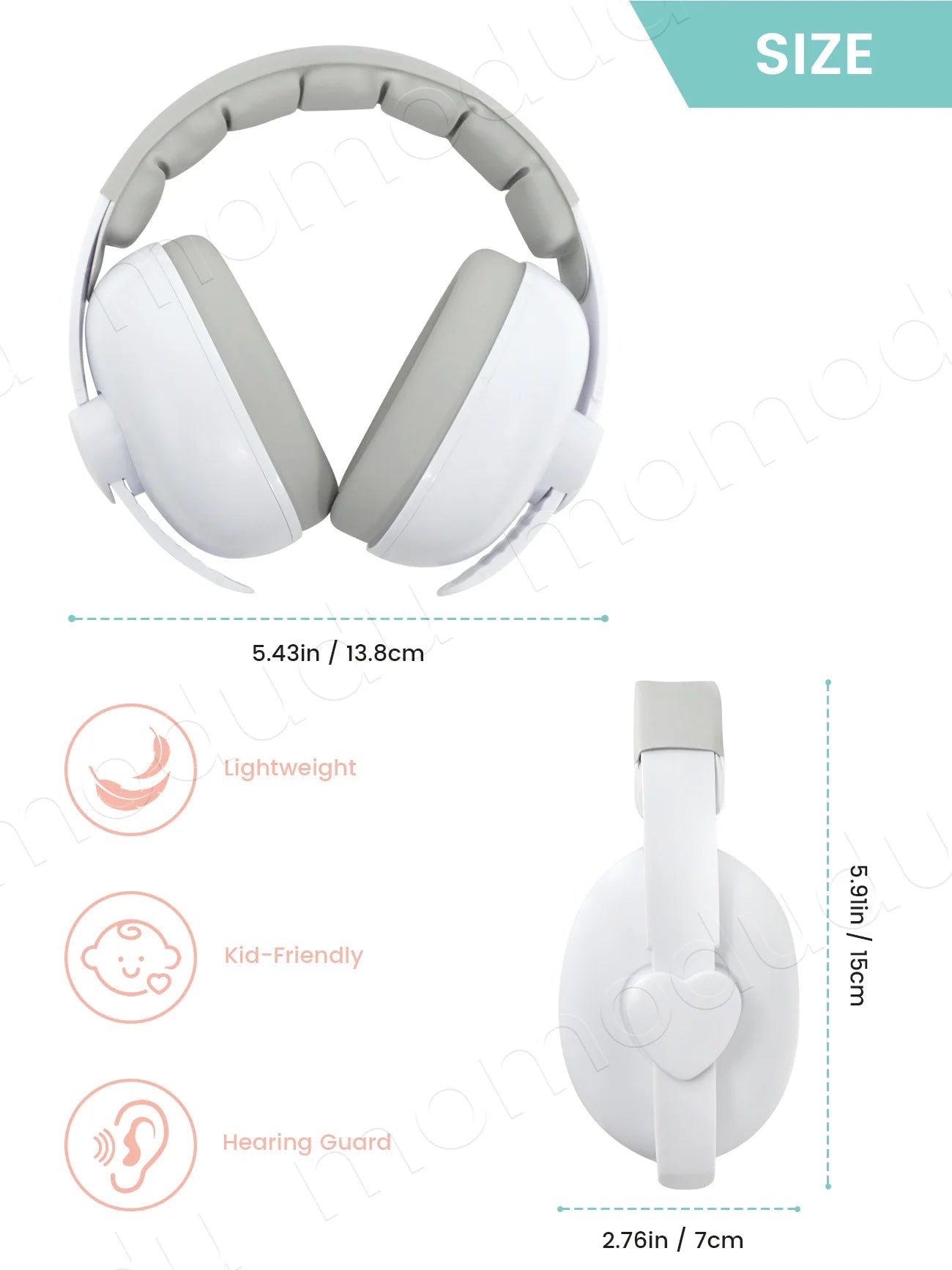 1PC Baby Ear Protection Noise Cancelling Headphones for Babies for 3 Months to 3 Year