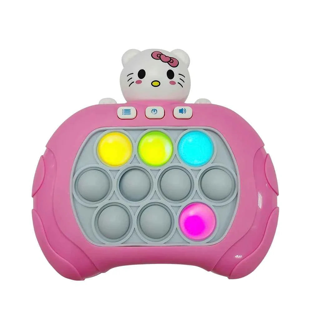 2024 New Quick Push Game Pop Up Fidget Bubble Electronic Pop it Pro Game Light AntiStress Toys For Adult Kids Gift 2024