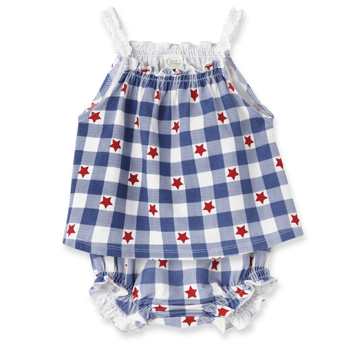 Americana Baby Bamboo Swing Top & Bloomers Set - 4th of July