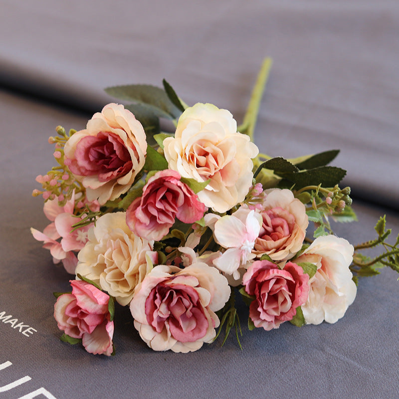 Family Dining Table Wedding Supplies Plastic Peony Bouquet Props
