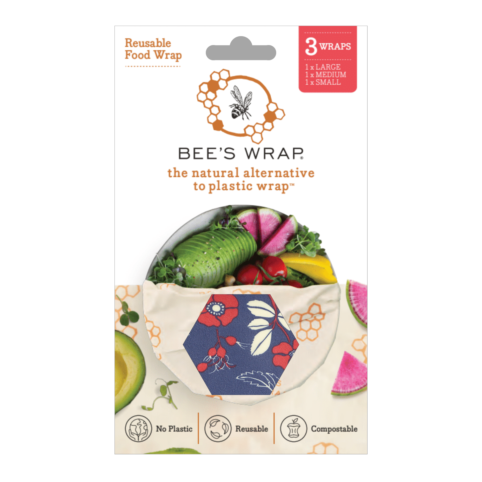 Bee's Wrap - Assorted 3 Pack - Botanical