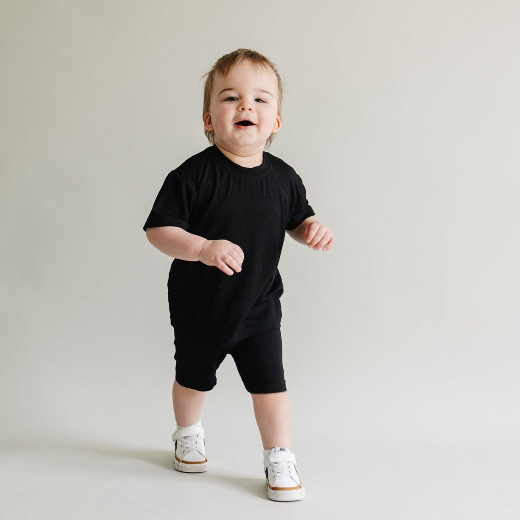 Bamboo Tee & Bike Shorts - sold as separates