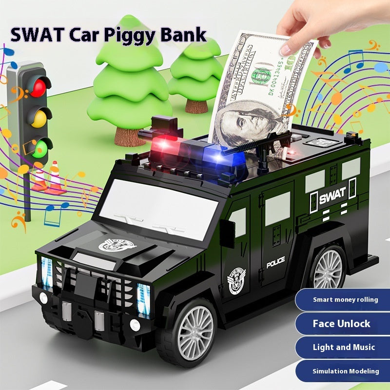 Cartoon Piggy Bank Smart Face Unlock