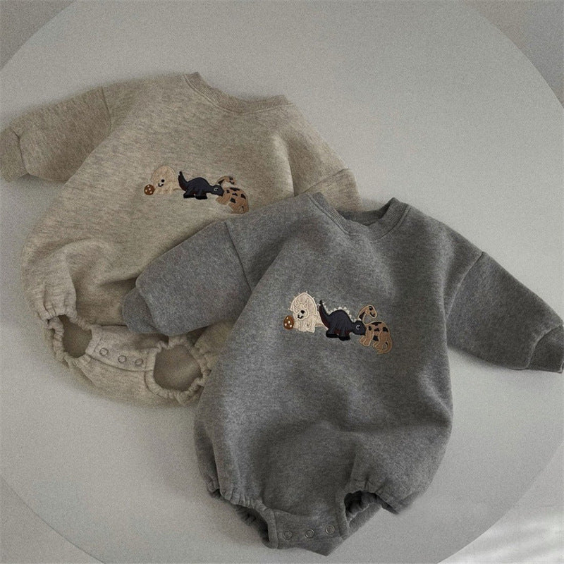 Ins Infant Toddler Korean Style Winter Clothes Jumpsuit