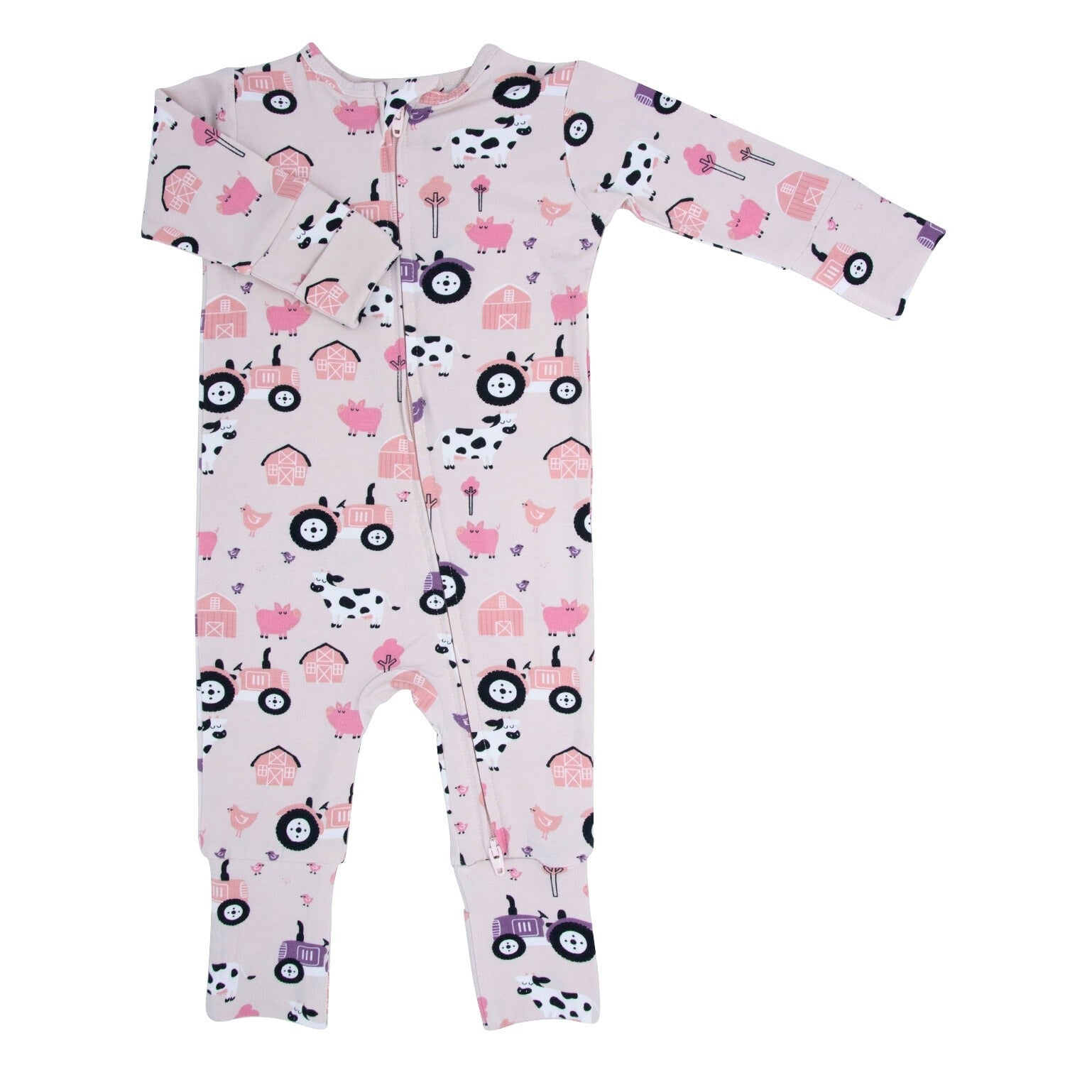 Tractors and Cows Convertible Romper