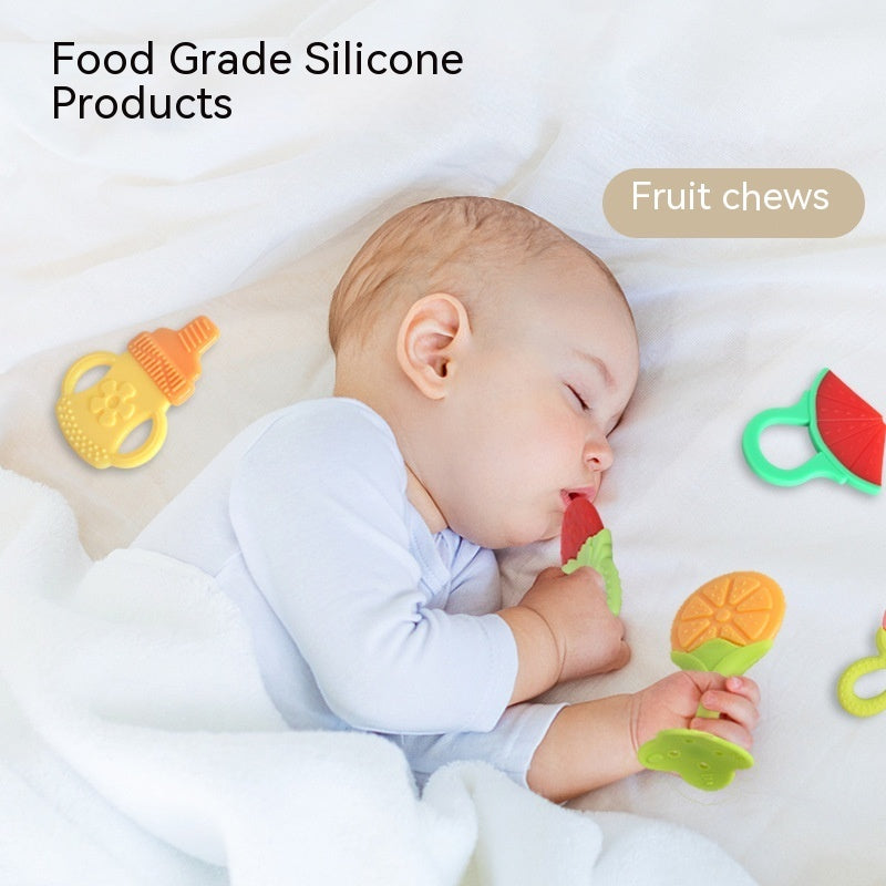 Baby Teething Molar Rod Fruit Silicone