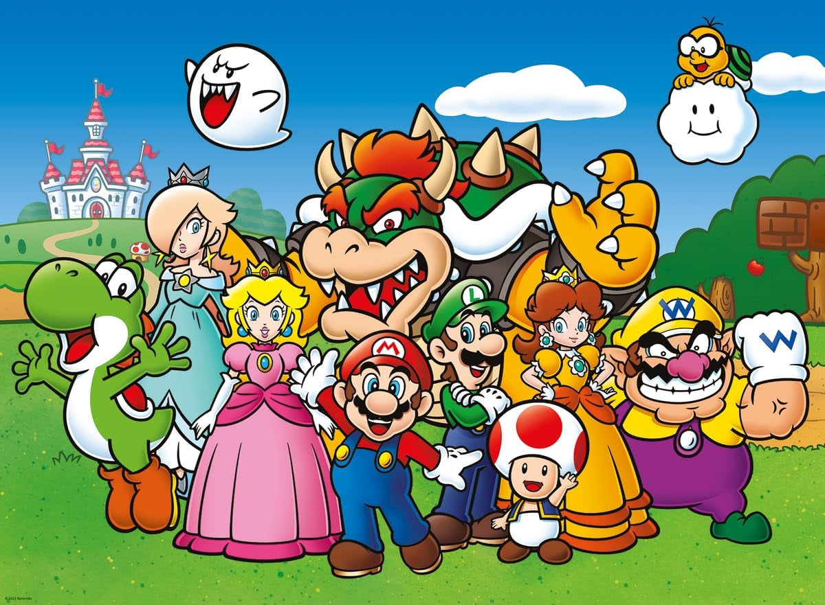 Ravensburger Super Mario - 100 Piece Jigsaw Puzzles for Kids Age 6 Years up - Extra Large Pieces