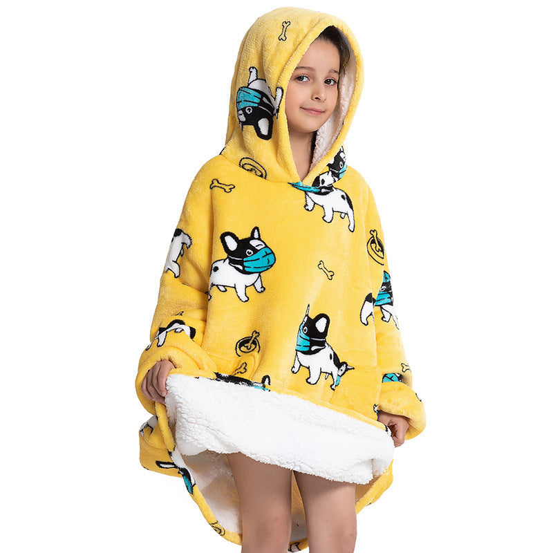 Composite Children's Flannel Lambswool Home Pajamas