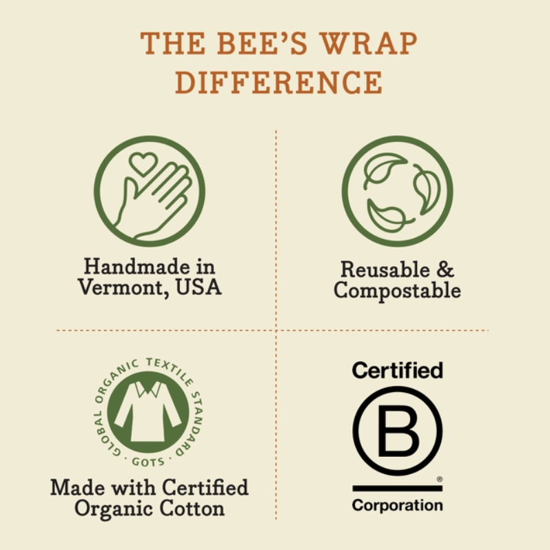 Bee's Wrap - Large Wrap - Honeycomb Print