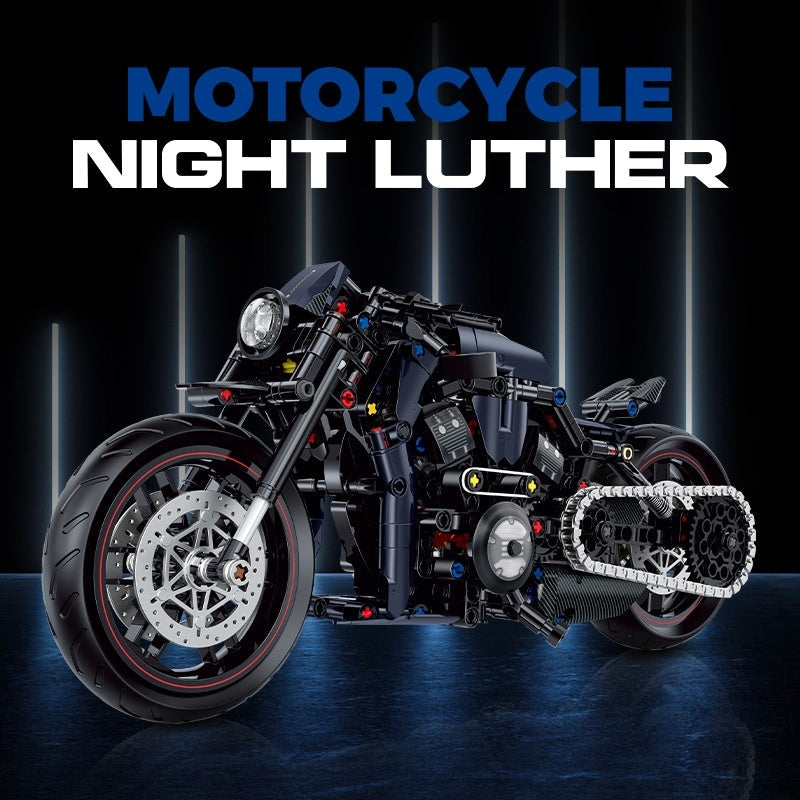 Building Blocks Motorcycle Toy Model Table Ornaments