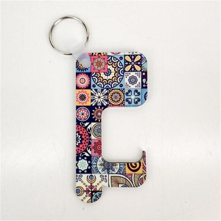 MDF sublimation ready door opener keychain | Anti Touching blank keychain for sublimation | Sublimation Supplies