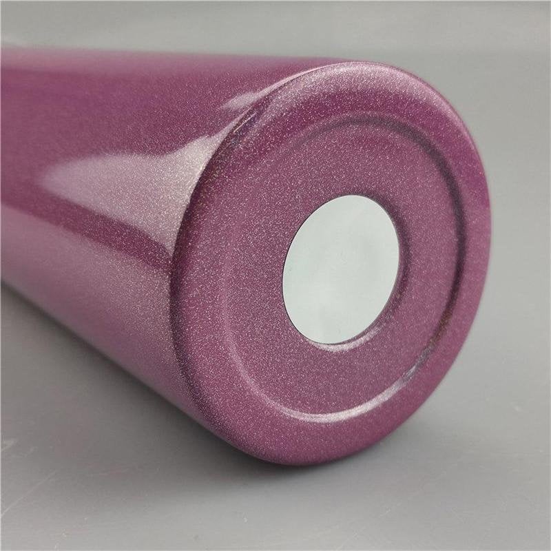 20oz Sublimation Blank Tapered Skinny White Blue Purple Black Pink Stainless Glitter Sparkle Tumbler Straw & lid
