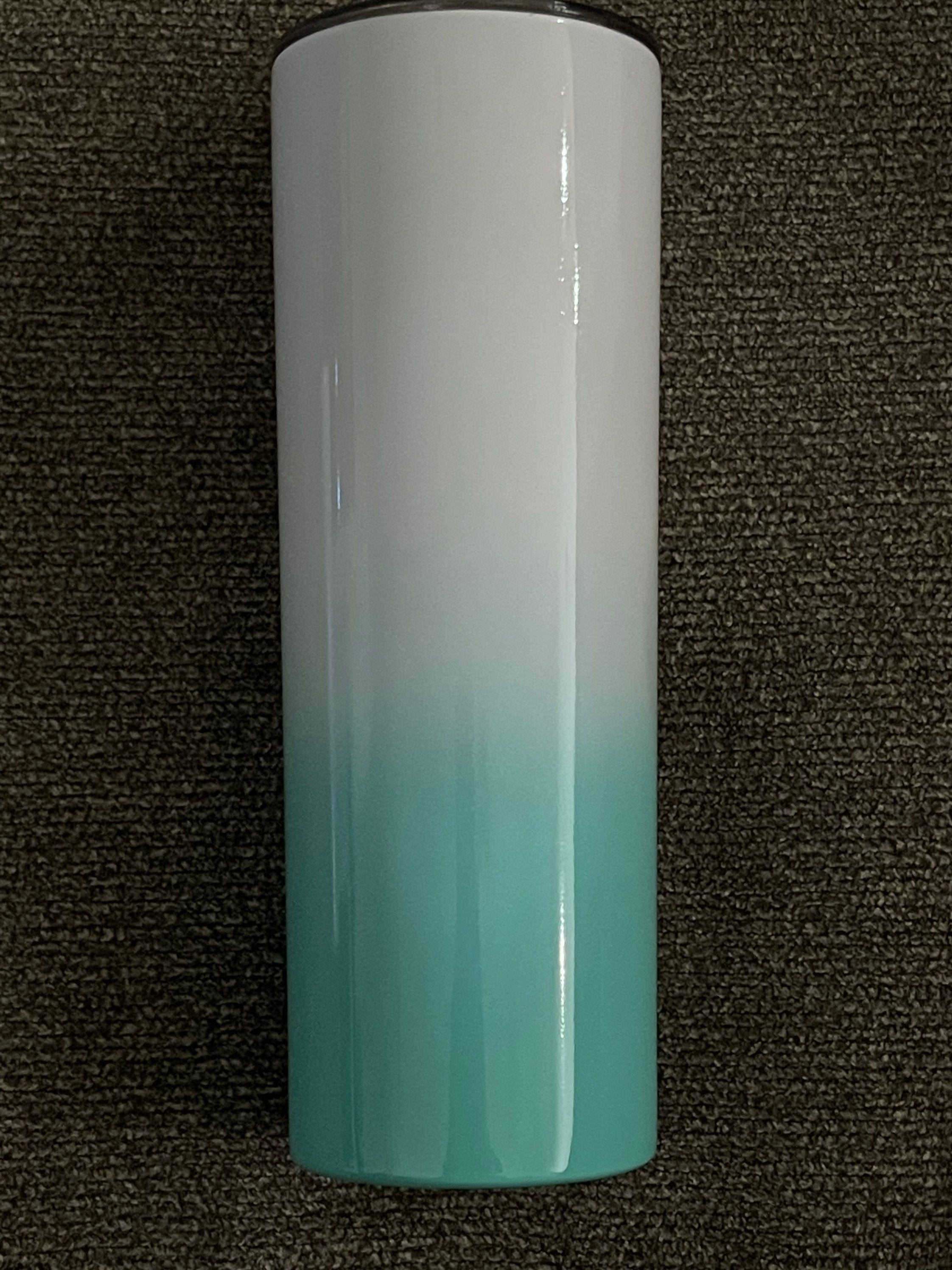 Blank Skinny Ombre 20oz Tumbler Stainless Sublimation Tumbler kit W/Straw & lid BPA Free