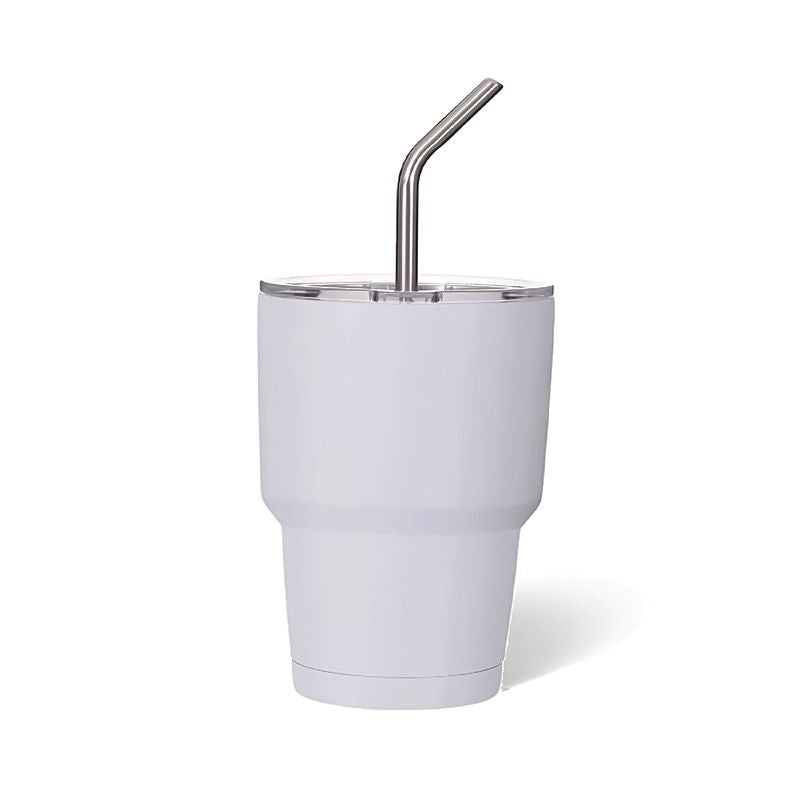 3oz DIY Blank Sublimation shot glass Tumbler double insulated with stainless straw