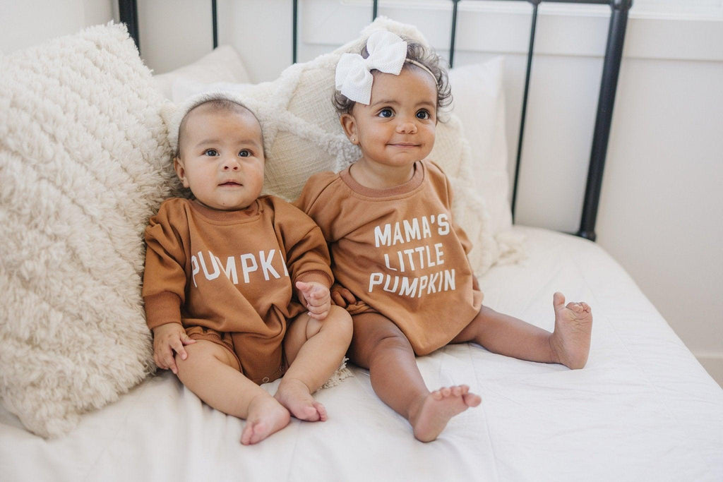 Mama's Little Pumpkin Sweatshirt or Sweatshirt Romper
