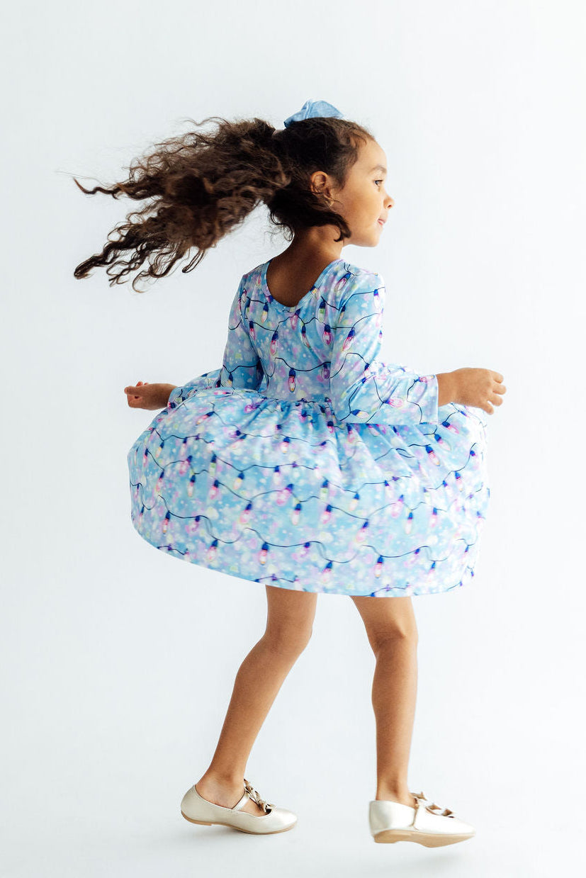 Twinkle Glow L/S Pocket Twirl Dress