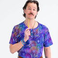 Adult "Pi-rotechnics" Pi Fireworks Henley Short Sleeve Tee