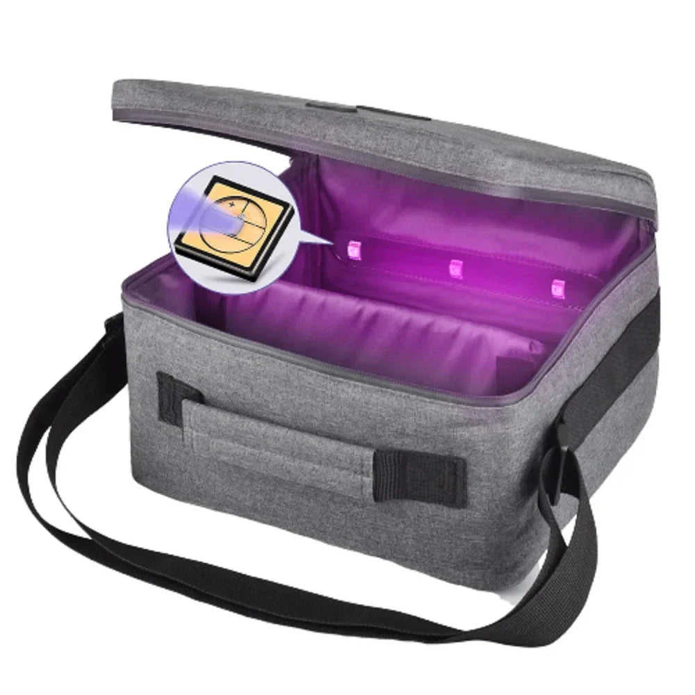 Portable UV Sterilizer Bag UV Disinfection Bag Cleaner For CPAP Tube Mask Shoes  Bottle Underwear Clothes Home Use