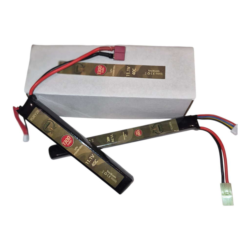 Fury28 11.1v 1300mah 40c Lipo battery stick type AEG