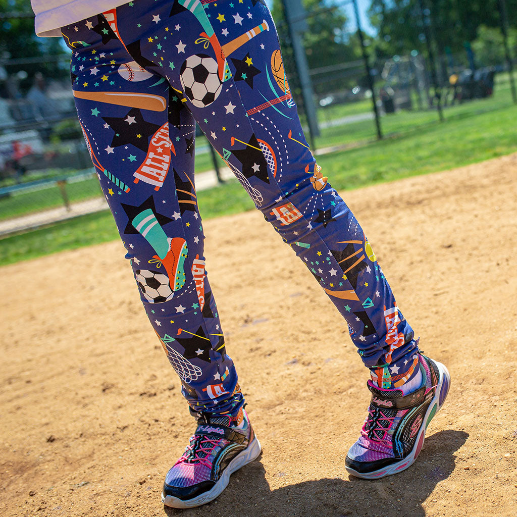 "Gold Mettle" Sports Leggings with Pockets