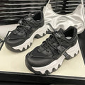 Spring and Autumn's new ultra high thick soled and ultra soft height increasing shoes